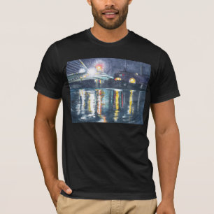 PMACarlson indisches Fluss-Einlass-Brücken-T-Shir T-Shirt