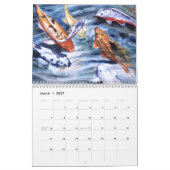 PMACarlson Koi Aquarell-Kalender Kalender (Mär 2027)