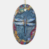 PMACarlson kupferne Libellen-Verzierung Keramik Ornament (Rechts)