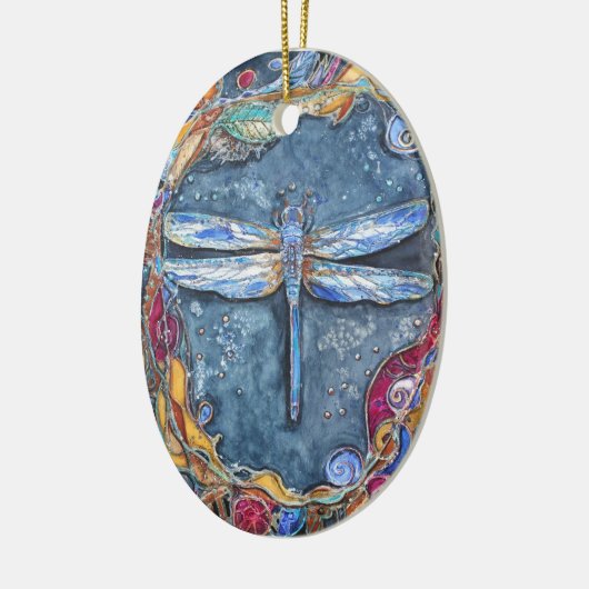 PMACarlson kupferne Libellen-Verzierung Keramik Ornament (Links)