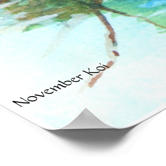 PMACarlson November Koi Poster (Ecke)