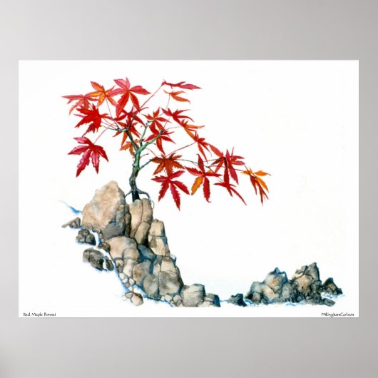 PMACarlson Red Maple Bonsai Poster (Vorne)
