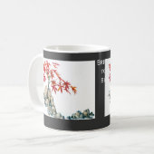 PMACarlson roter Ahorn-Bonsais-Hochzeits-Tasse Kaffeetasse (Vorderseite Links)