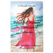 PMACarlson schöne Frauen im Aquarell-Kalender Kalender (Titelbild)