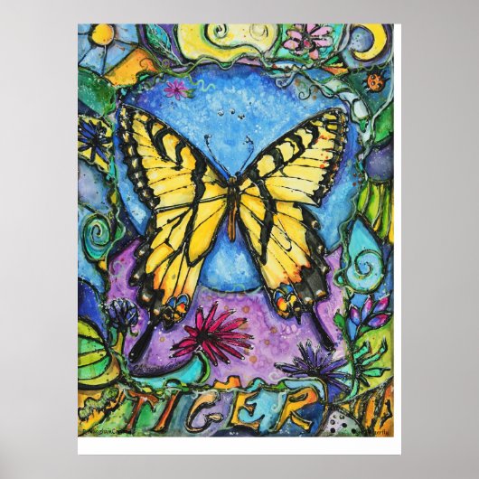 PMACarlson Tiger Butterfly Poster (Vorne)