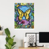 PMACarlson Tiger Butterfly Poster (Heimbüro)