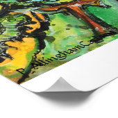 PMACarlson Tiger Butterfly Poster (Ecke)