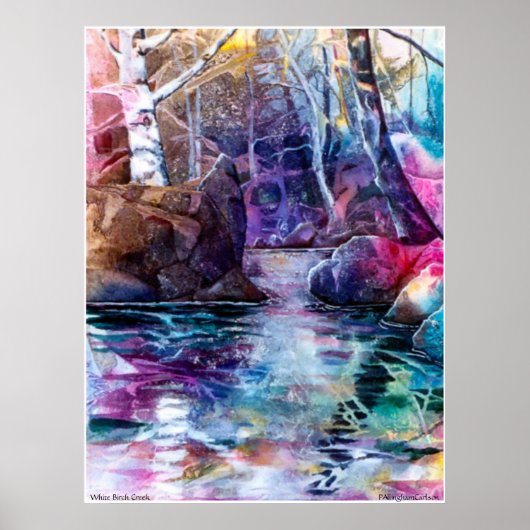PMACarlson White Birch Creek Poster (Vorne)