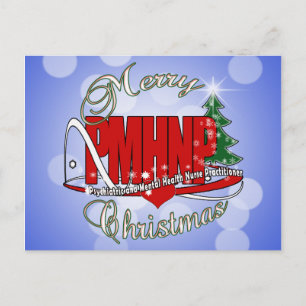 PMHNP CHRISTMAS Psychiatrische Psychiatrische Kran Feiertagspostkarte