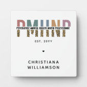 PMHNP Leopard Print Psychiatric Mental Health NP Fotoplatte (Vorderseite)