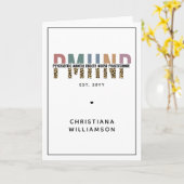 PMHNP Leopard Print Psychiatric Mental Health NP Karte (Gelbe Blume)