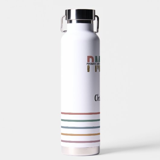 PMHNP Leopard Print Psychiatric Mental Health NP Trinkflasche (Vorne)