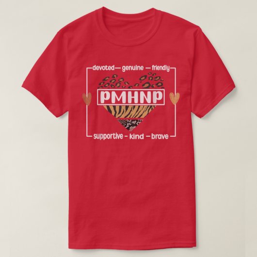 PMHNP Psychiatric Mental Health Nury Practitioner T-Shirt (Design vorne)