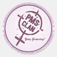 PMS-Aufkleber - Lila Logo 2