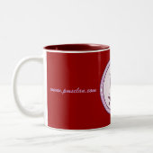 PMS Becher-lila Logo 2 Zweifarbige Tasse (Links)