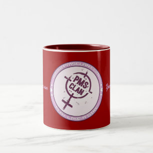 PMS Becher-lila Logo 2 Zweifarbige Tasse