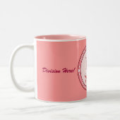 PMS Becher-Rosa-Logo 2 Zweifarbige Tasse (Links)