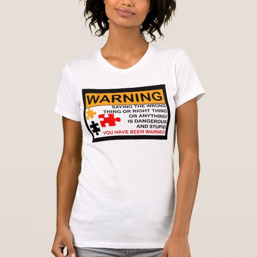 PMS, das weiblichen Zeitraum, PMT, Puzzle warnt T-Shirt (Vorderseite)