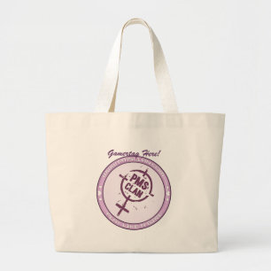 PMS Handtaschen-lila Logo 2 Jumbo Stoffbeutel