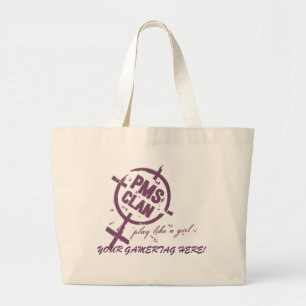 PMS Handtaschen-lila Logo Jumbo Stoffbeutel