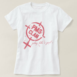 PMS Hemd-Rosa-Logo T-Shirt