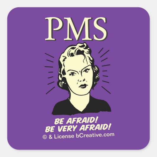 PMS: Vermeiden Quadratischer Aufkleber (Vorderseite)