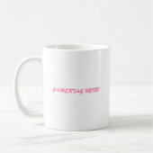 PMSpinklogo, GAMERTAG HIER! Kaffeetasse (Links)