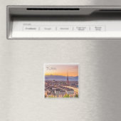 PMT001 TURIN bei Sonnenuntergang - Piemont - Itali Magnet (In Situ (Geschirrspüler))