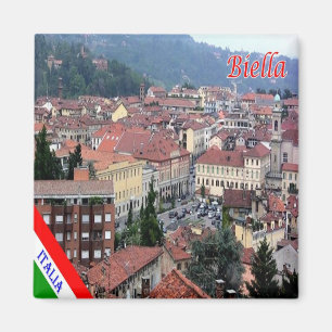 PMT002 BIELLA, Piemont, Italien, Kühlschrank Magnet