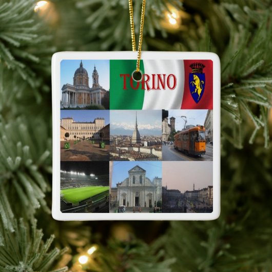 PMT012 TURIN, Mosaic, Piemont, Italien, Keramikornament (Baum)