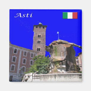 PMT027 ASTI Troyana Tower, Italien, Kühlschrank Magnet