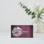 PMU Microblading Artist Sparkling Silver Gold Visitenkarte (Stehend Vorderseite)