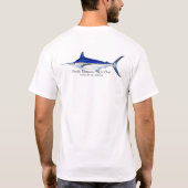 PMYC große Rückseite blauen Speerfisches an - T-Shirt (Rückseite)