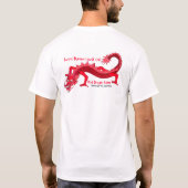 PMYC roter Drache-Saal T-Shirt (Rückseite)