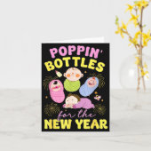 Pn' Bottles For The New Year 2026 Labor & Deli Karte (Gelbe Blume)