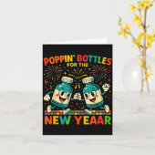 Pn’ Bottles For The New Year Funny Nurse Medical G Karte (Gelbe Blume)