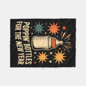 Pn Bottles For The New Year Happy New Year Mother  Fleecedecke (Vorderseite (Horizontal))