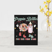 Pn Bottles For The New Year, Mother Baby Nurse Karte (Gelbe Blume)