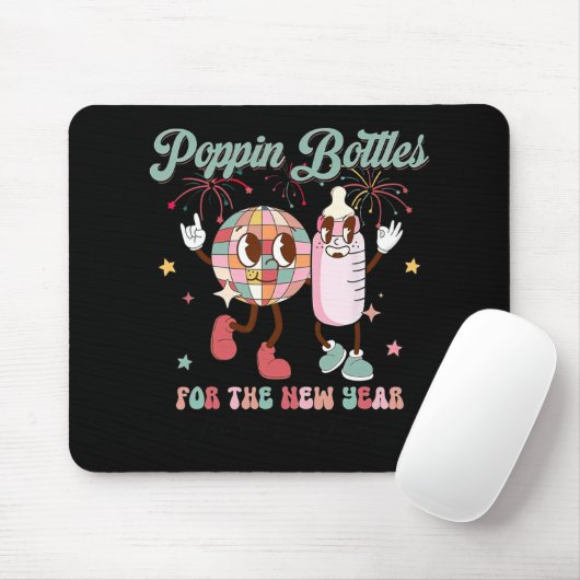 Pn Bottles For The New Year, Mother Baby Nurse Mousepad (Mit Mouse)