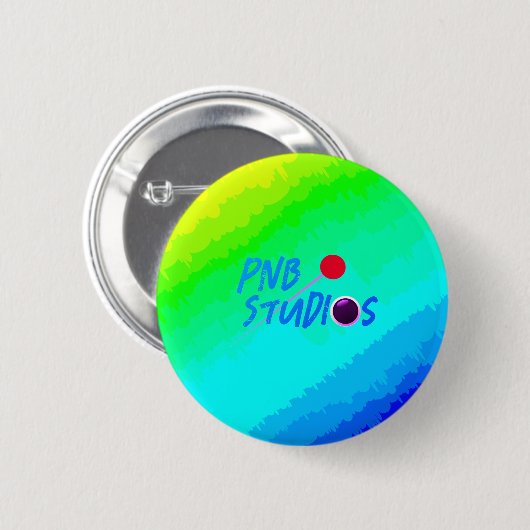 PNB Studios Logo - Hintergrund-Button für Wavy Rai Button (Vorne & Hinten)