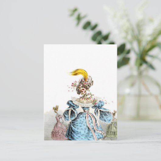 Pneumonie des Todes Kleid Postkarte (Stehend Vorderseite)