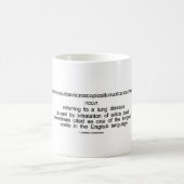 Pneumonoultramicroscopicsilicovolcanoconiosis Kaffeetasse (Mittel)