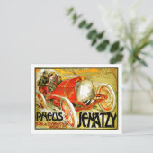 Pneus Tips ~ Senatzy Car Race Brussels Poster Postkarte (Stehend Vorderseite)