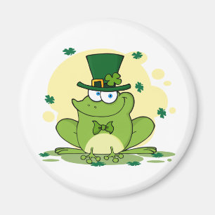 png_4678-Safe-Happy-Irish FROGGY FROG Clovers Magnet