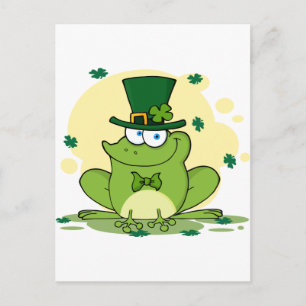 png_4678-Safe-Happy-Irish FROGGY FROG Clovers Postkarte