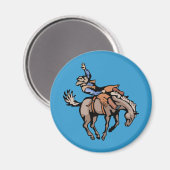 png_cowboys_4162007-108 Rodeo Cowboys Pferde Magnet (Vorderseite/Rückseite)