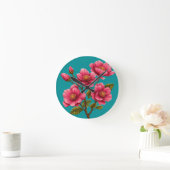 Pnk Blume Runde Wanduhr (Zuhause)