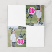 PNK LADY Golf Party Pläne geflochtene Platzkarte (Außenseite Aufgefaltet)