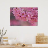 "Pnk Mist" Japanisches Kirschblütenposter Poster (Küche)