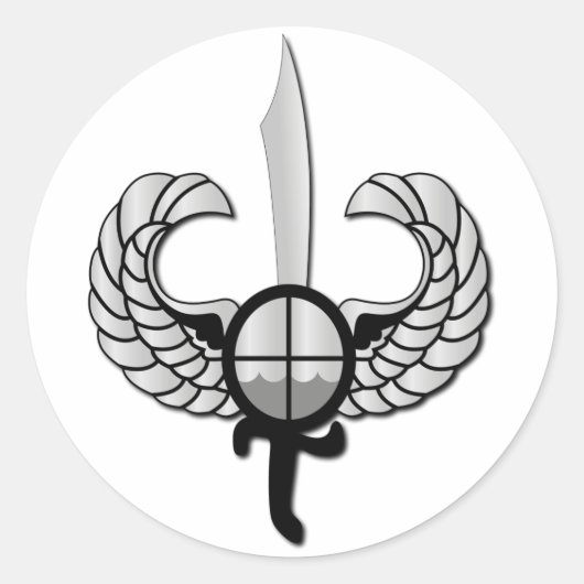 PNP Abzeichen der Sondereinsatztruppe ohne Text Runder Aufkleber (Vorderseite)